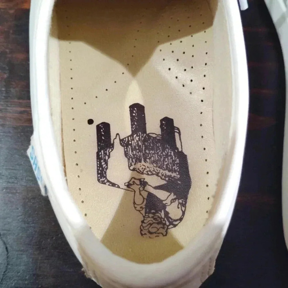 SAS Siesta Moccasins White Leather Nurse Career Soft Step Heel Sz 8 Wide - Picture 12 of 16